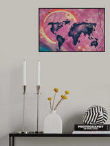 Pink World Poster och Canvastavla