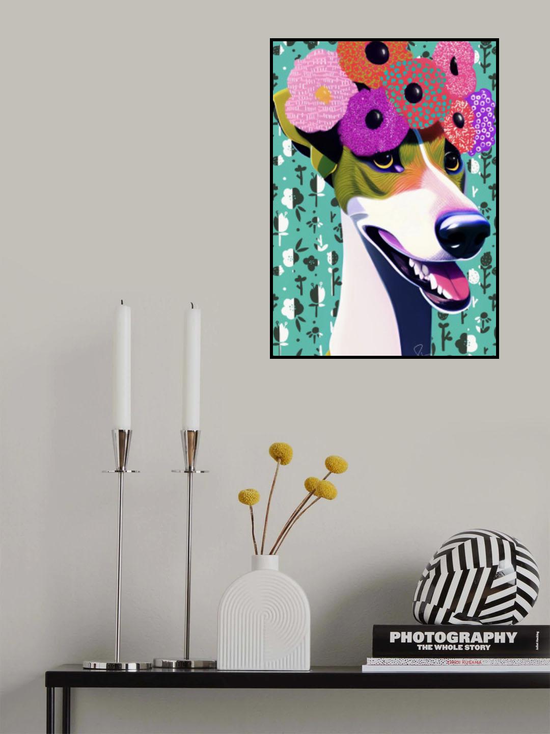 Gorgeous Greyhound Poster och Canvastavla