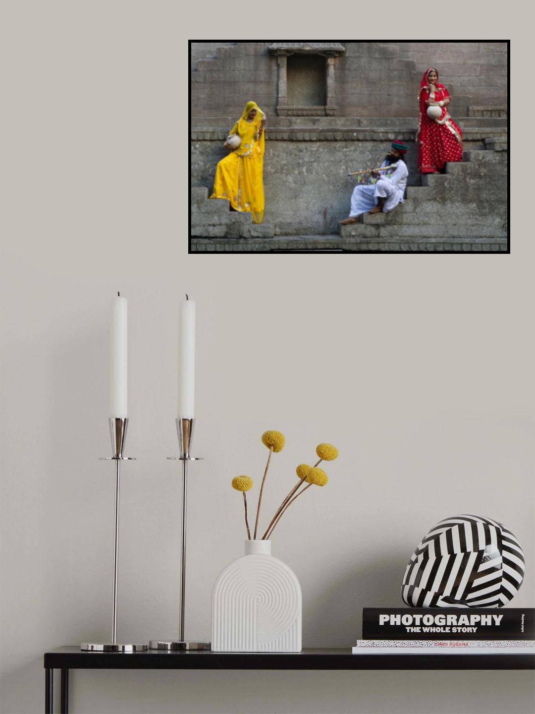 Love Story in Stepwell Poster och Canvastavla