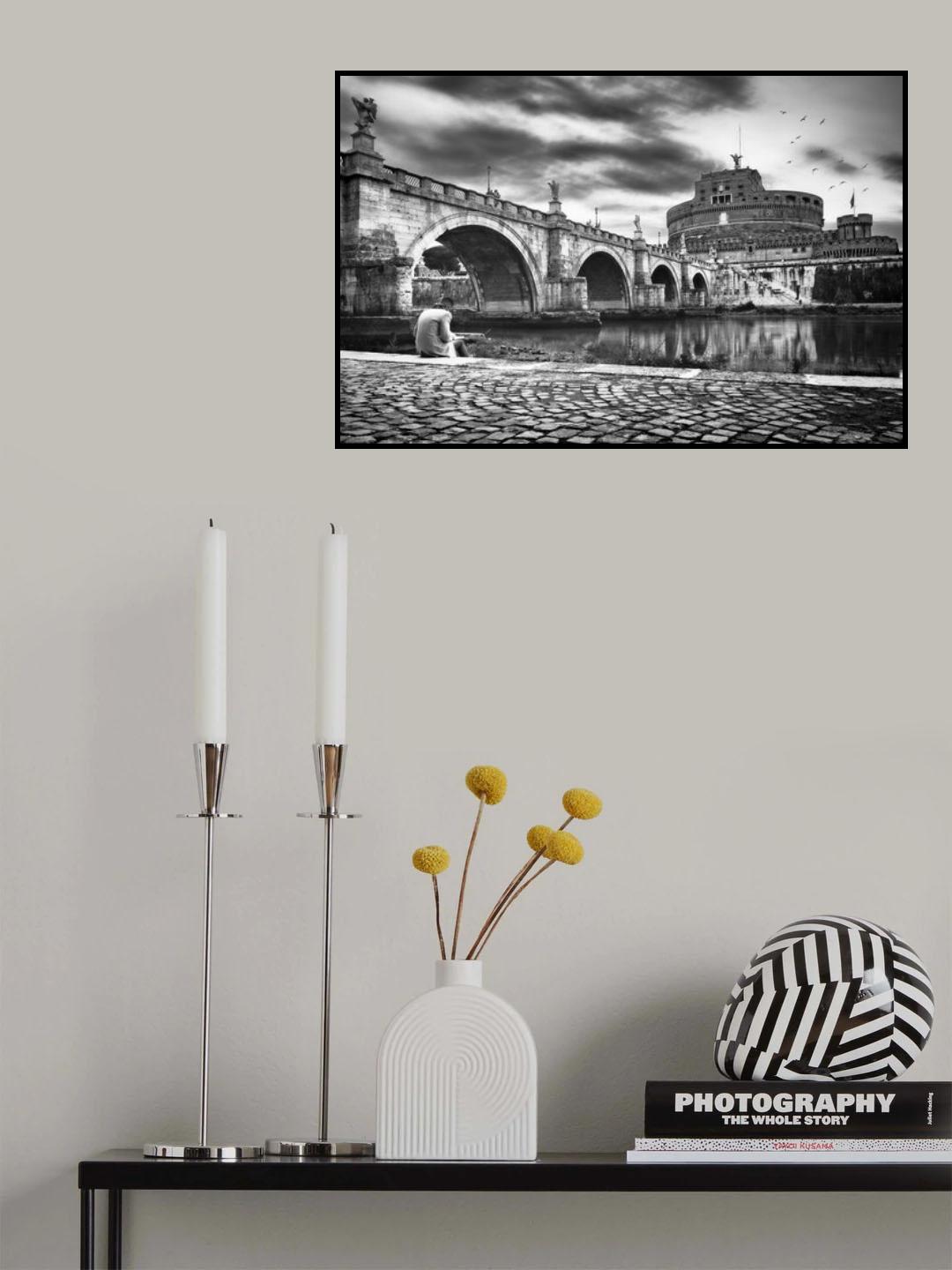 Reading a book Poster och Canvastavla