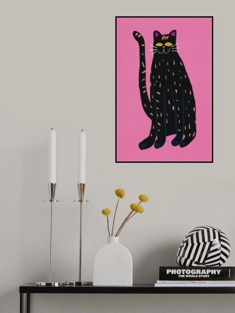 Black cat Poster och Canvastavla