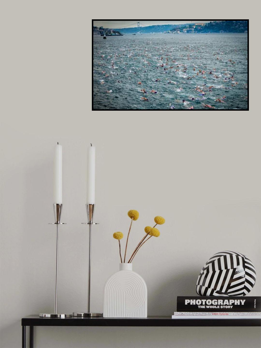 swimming race Poster och Canvastavla