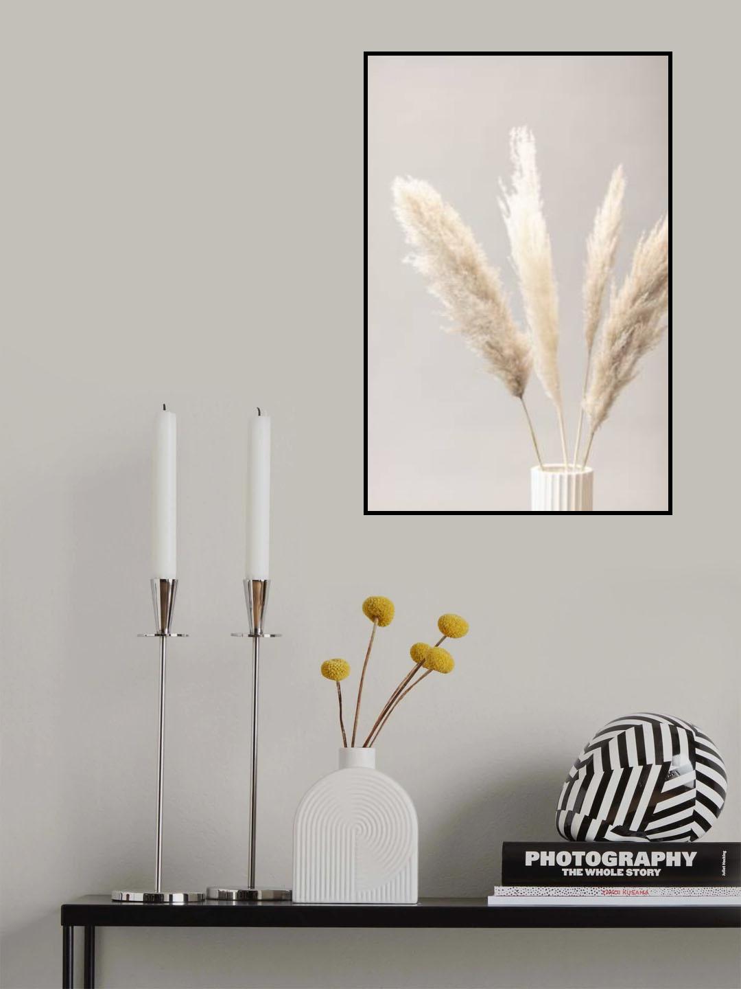 Pampas Grass Grey 05 Poster och Canvastavla