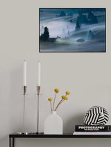 Photographer in fog Poster och Canvastavla