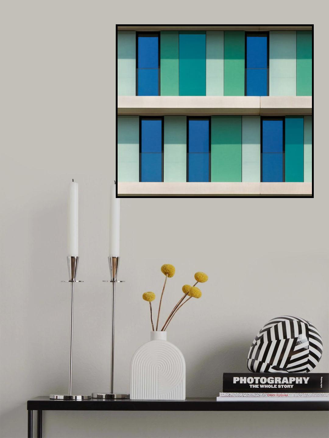 Shades of green and blue Poster och Canvastavla