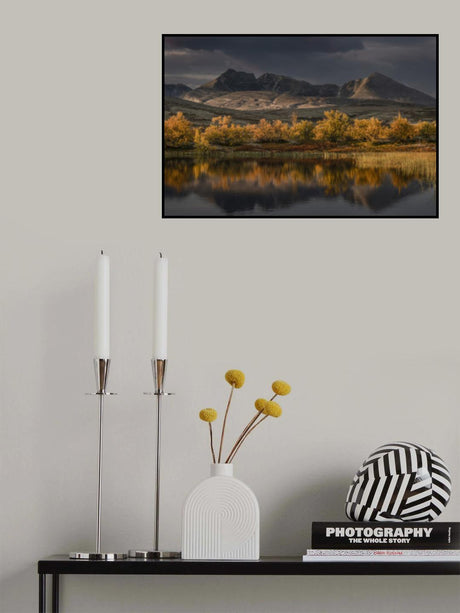 Golden autumn in Norway Poster och Canvastavla