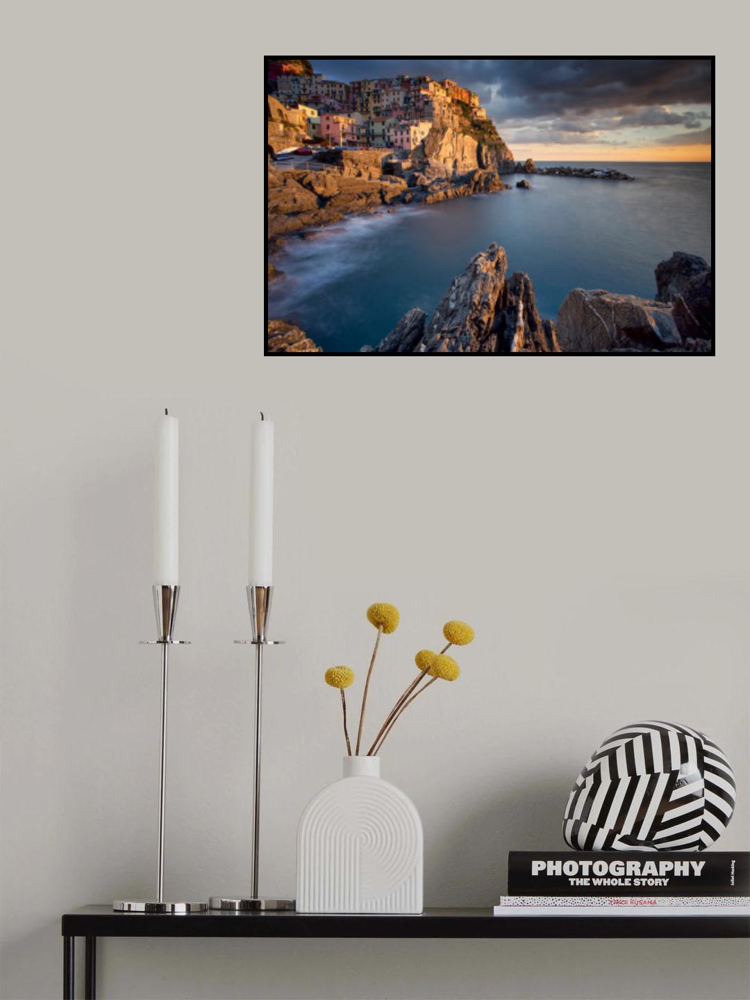 Manarola Poster och Canvastavla