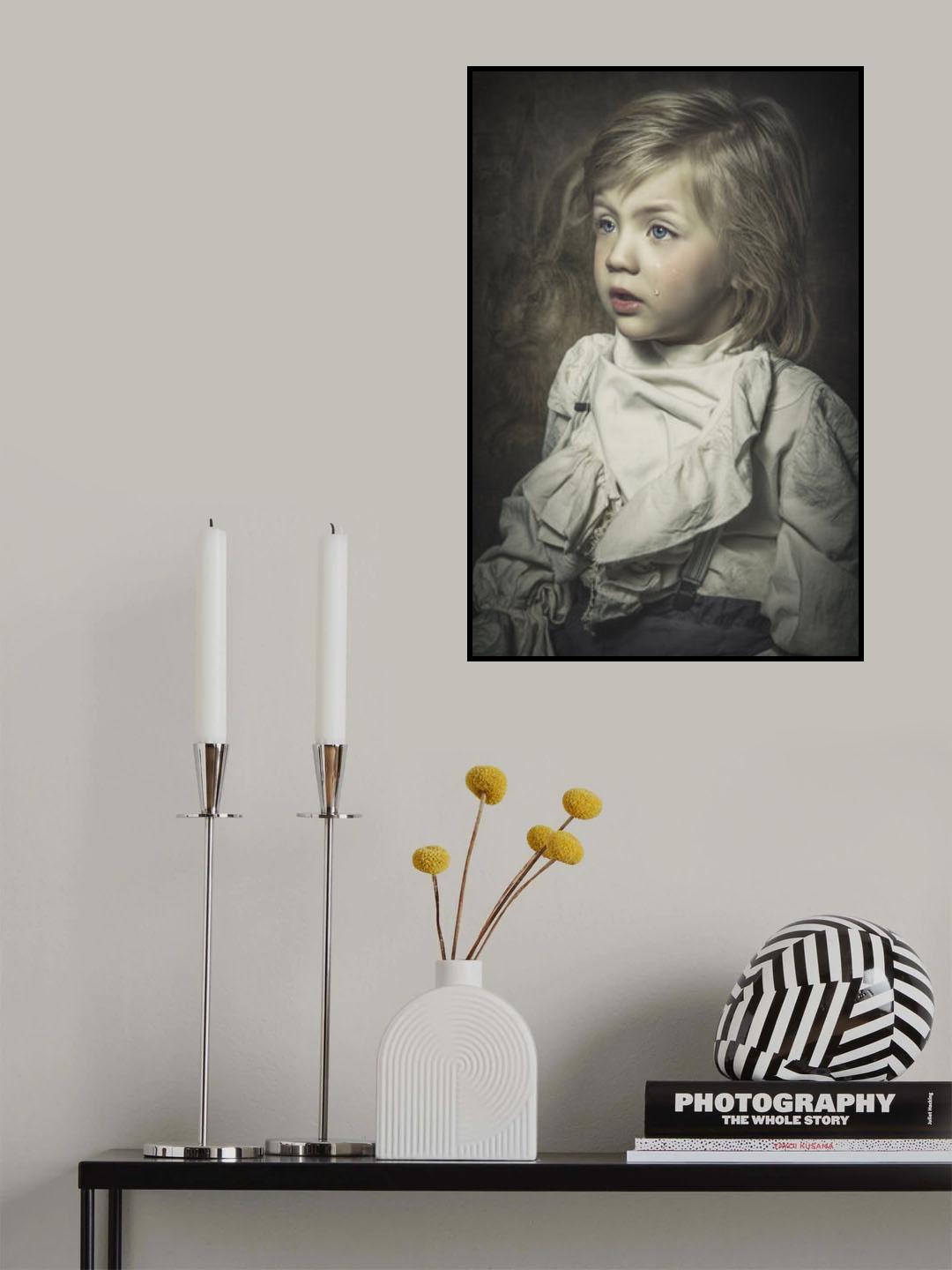 Little sad boy Poster och Canvastavla
