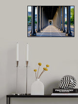 Bir Hakeim bridge perspective Paris Poster och Canvastavla
