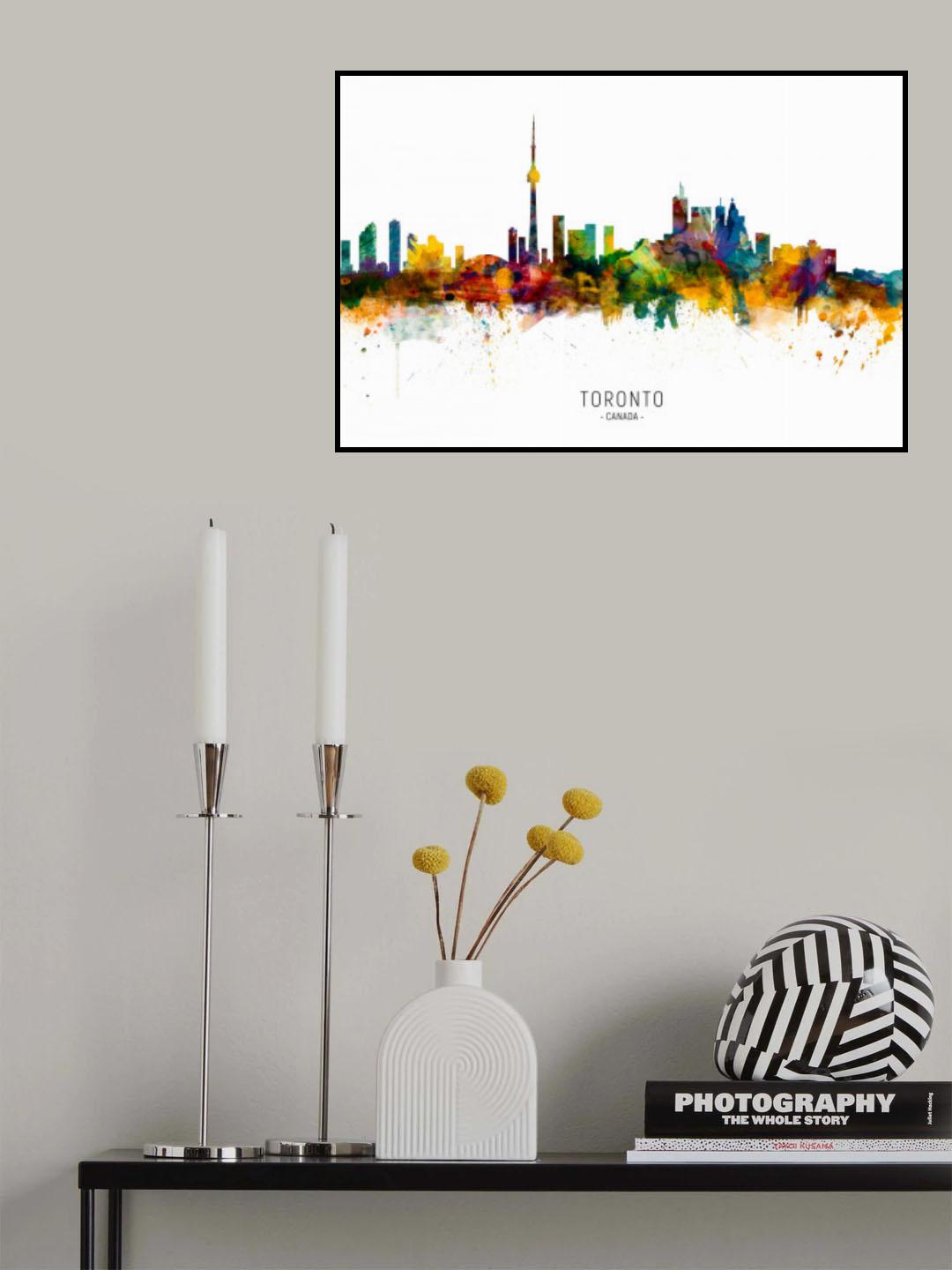 Toronto Canada Skyline Poster och Canvastavla
