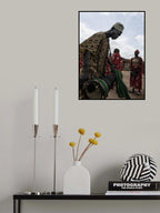 playing the drum at Sango temple Poster och Canvastavla
