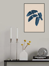 Palm Indigo Poster och Canvastavla