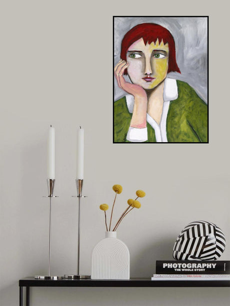 Thinking Lady Poster och Canvastavla