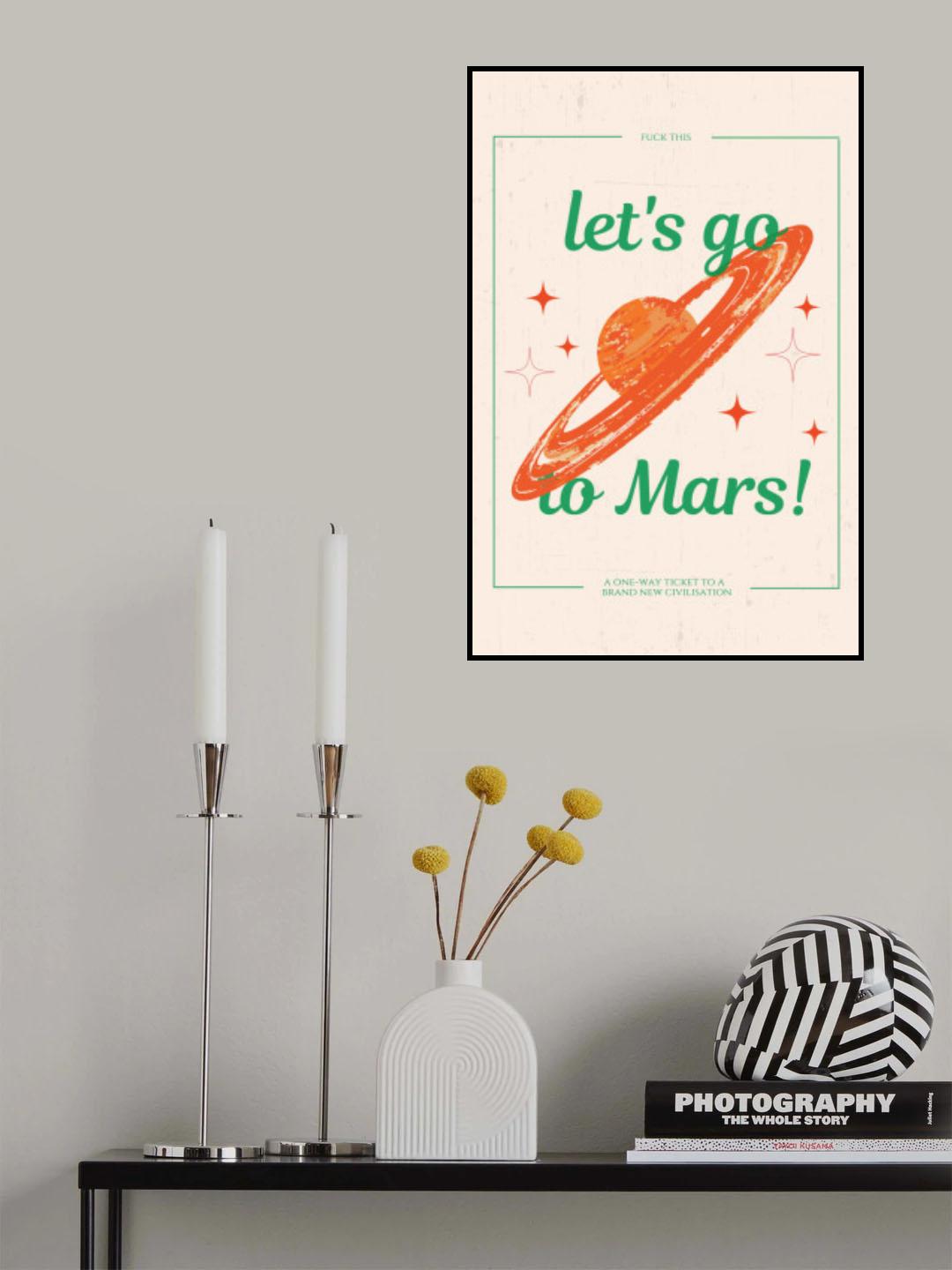 Mars Poster och Canvastavla