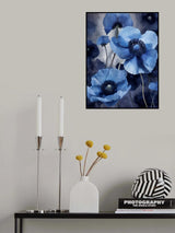 Blue Flowers 4 Poster och Canvastavla