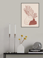 Vase In Line and Color Poster och Canvastavla