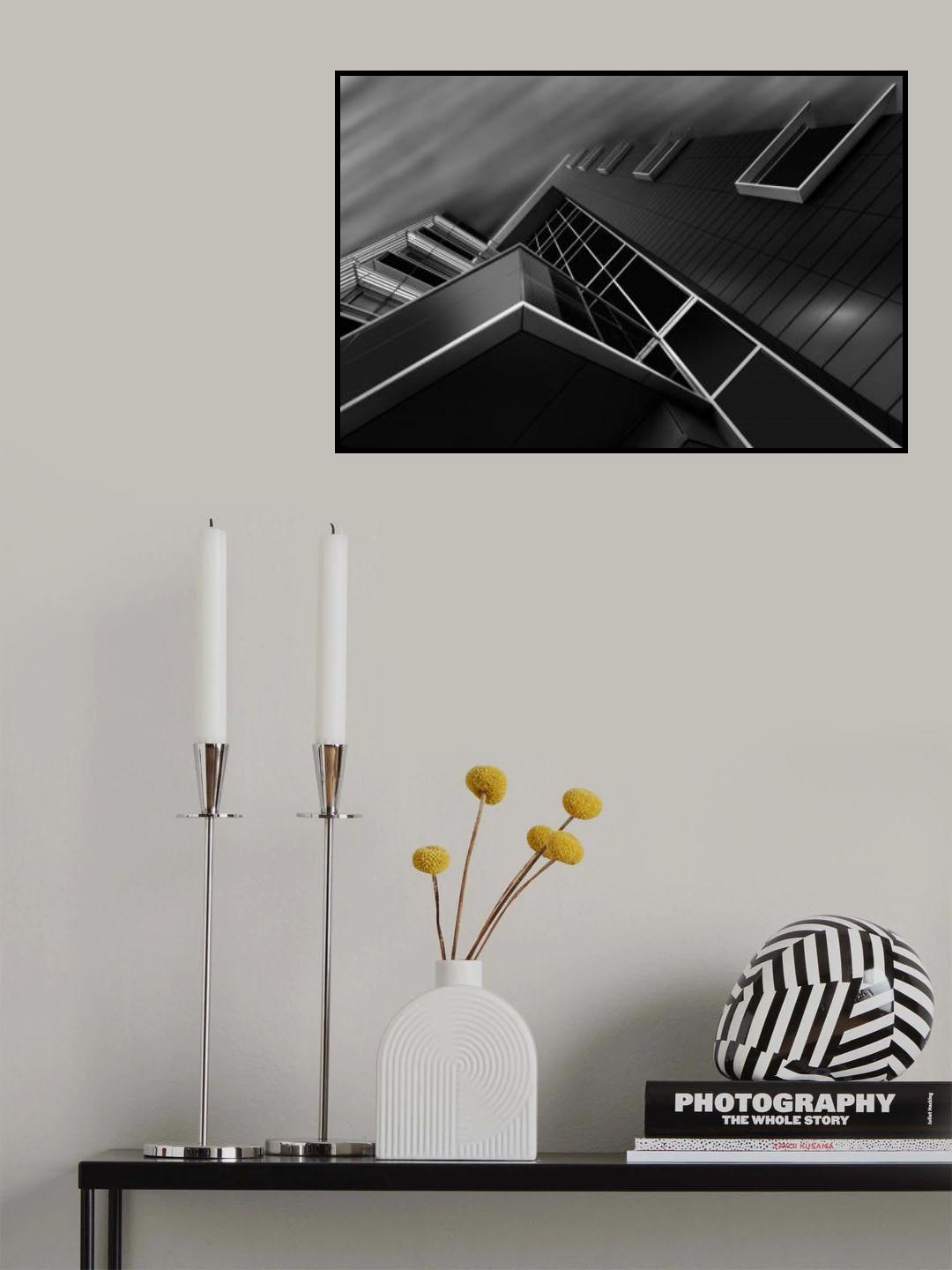 Corner Looking UP Poster och Canvastavla