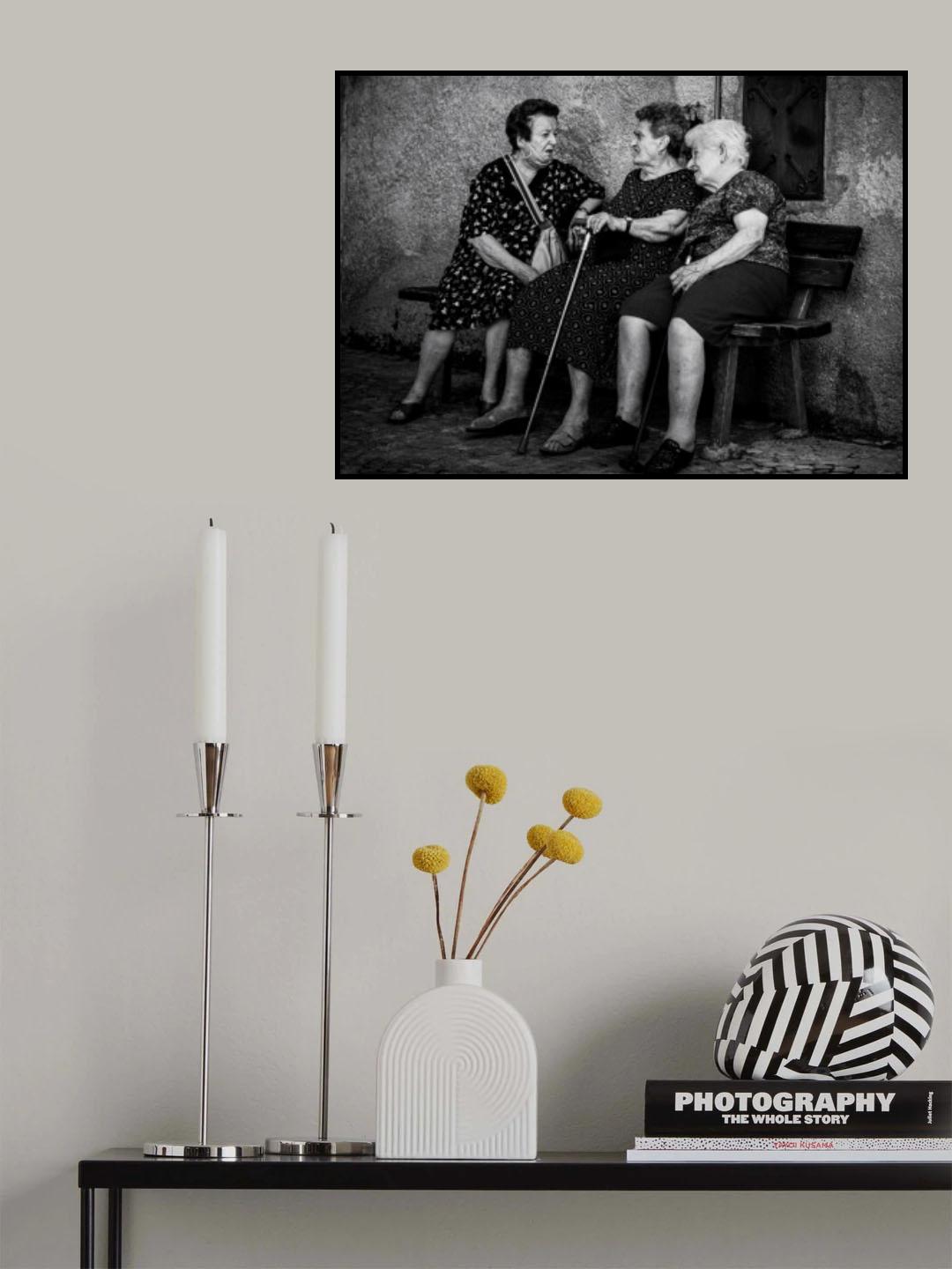 Old beauty of Scanno Poster och Canvastavla