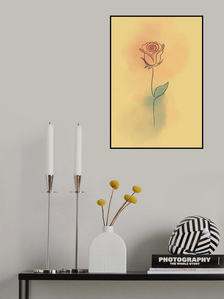 La Rosa Aqua Poster och Canvastavla
