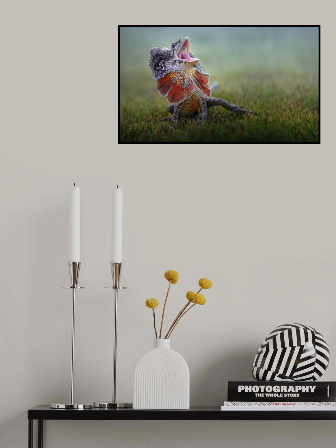 Frilled Dragon Poster och Canvastavla