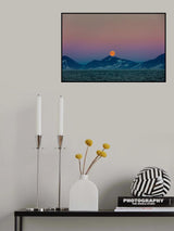 Moon over Arctic Poster och Canvastavla