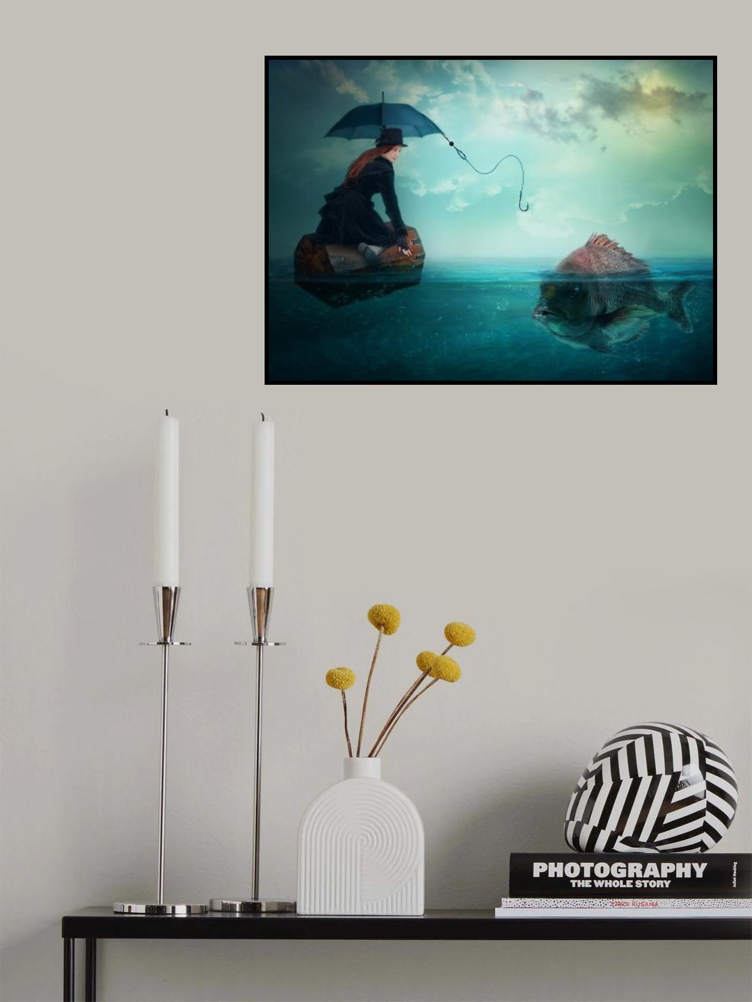 Fishing-for a woman ..! Poster och Canvastavla