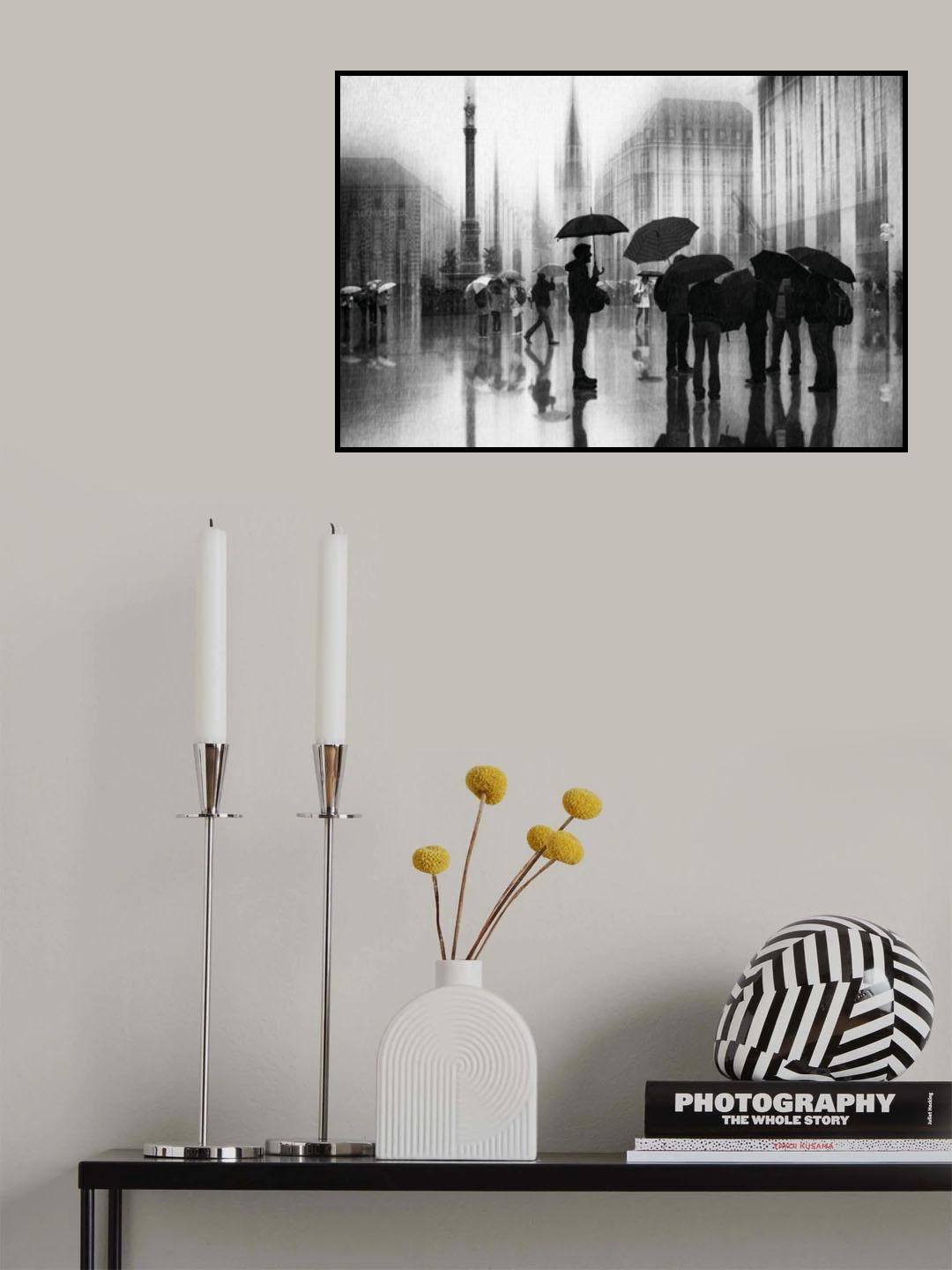 rain in Munich Poster och Canvastavla