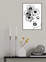 Anemone portrait Poster och Canvastavla
