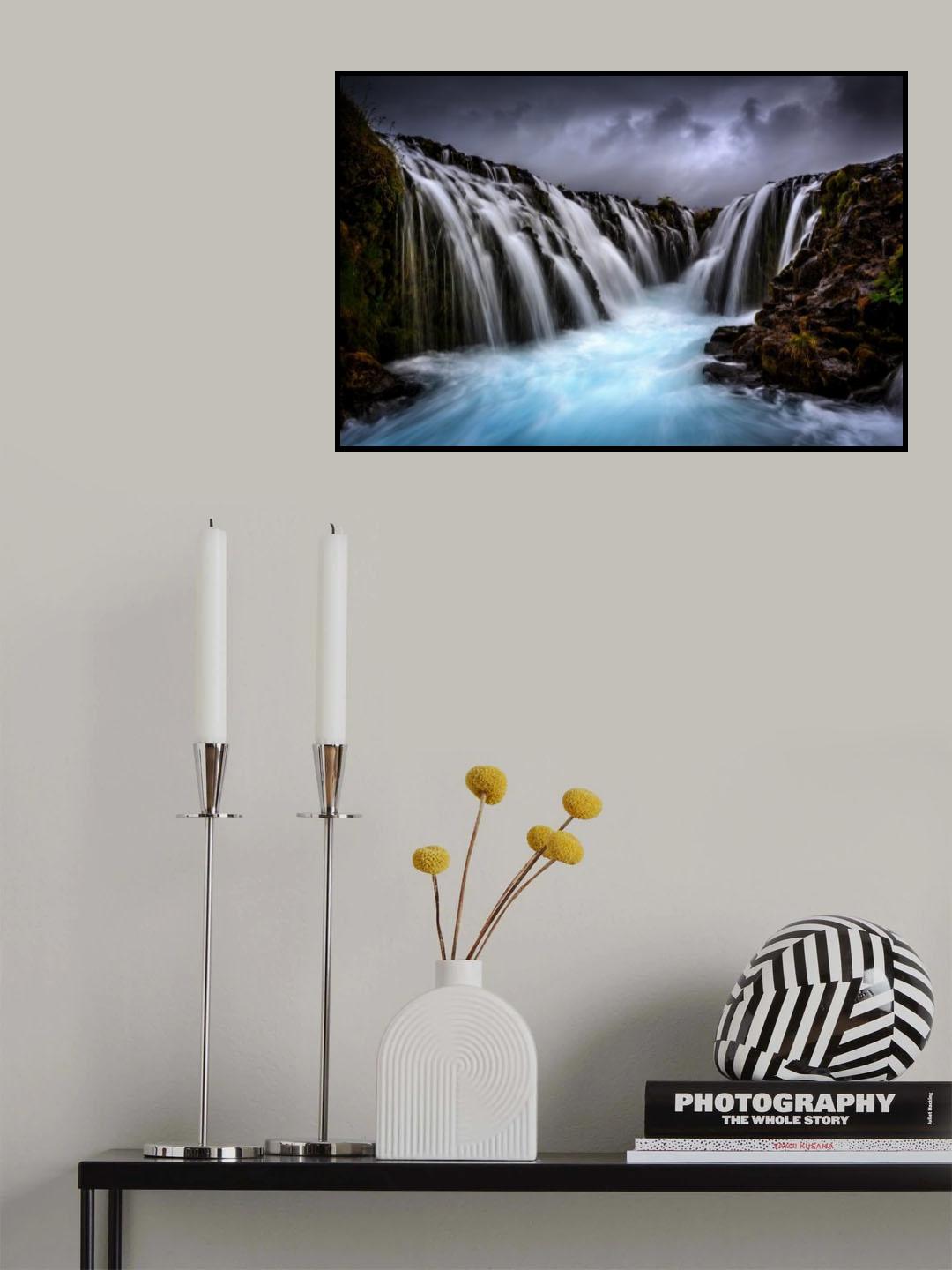 Bruarfoss Poster och Canvastavla