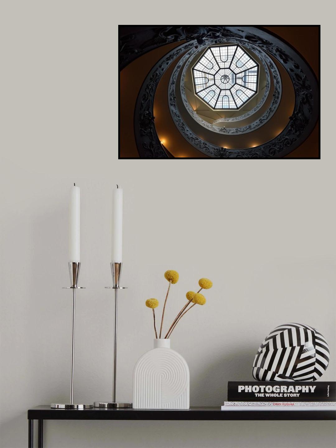 The double helix staircase Poster och Canvastavla