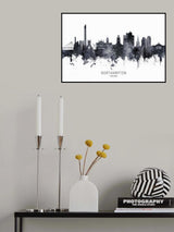 Northampton England Skyline Poster och Canvastavla