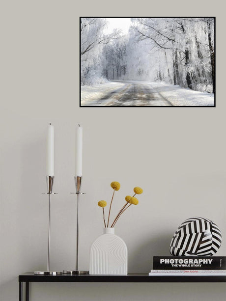 Winter road Poster och Canvastavla
