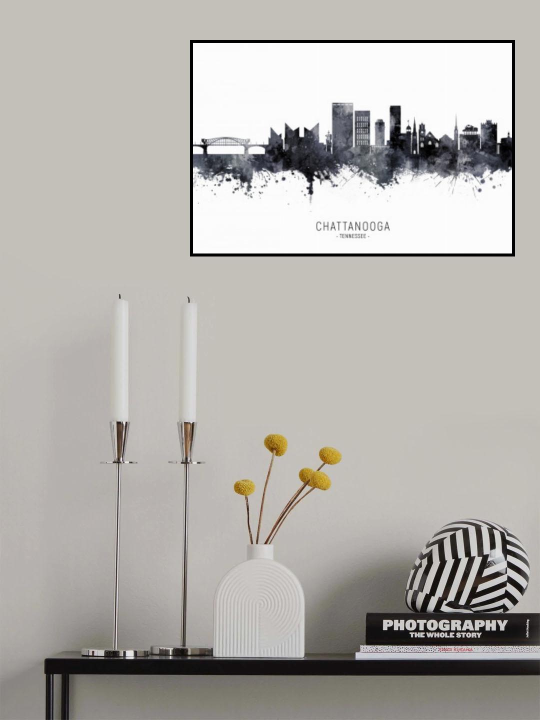 Chattanooga Tennessee Skyline Poster och Canvastavla