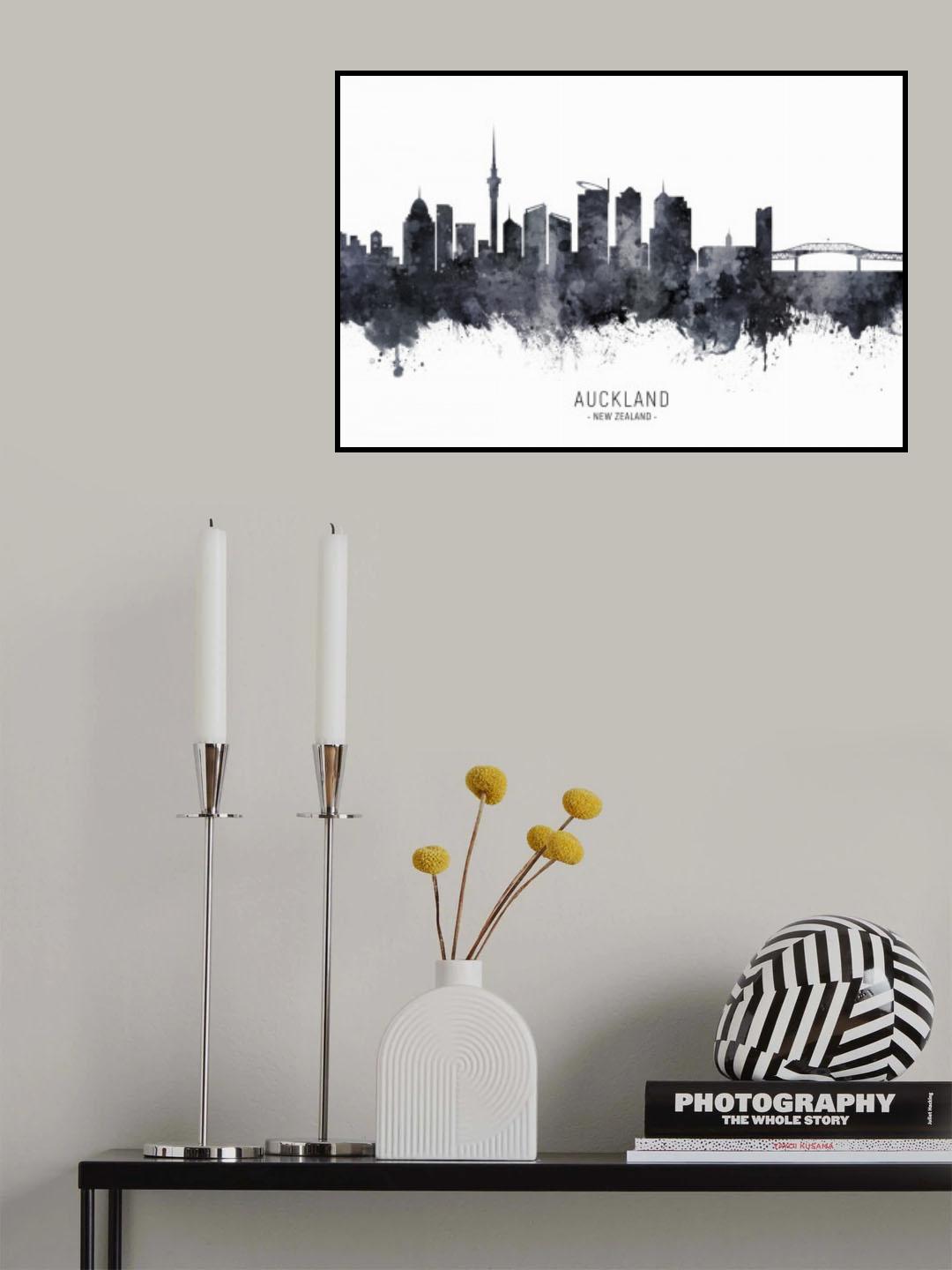 Auckland Skyline Poster och Canvastavla
