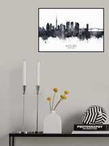 Auckland Skyline Poster och Canvastavla
