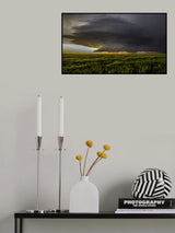 Storm at Sunset Poster och Canvastavla