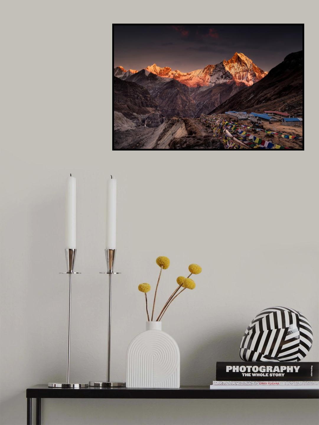 Annapurna Base Camp Poster och Canvastavla