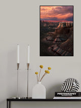 Evening Glow over the Grand Vista Poster och Canvastavla