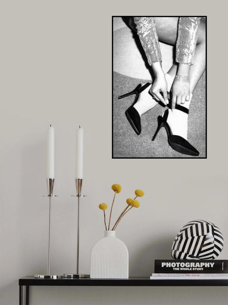 Disco Feet B&w Poster och Canvastavla