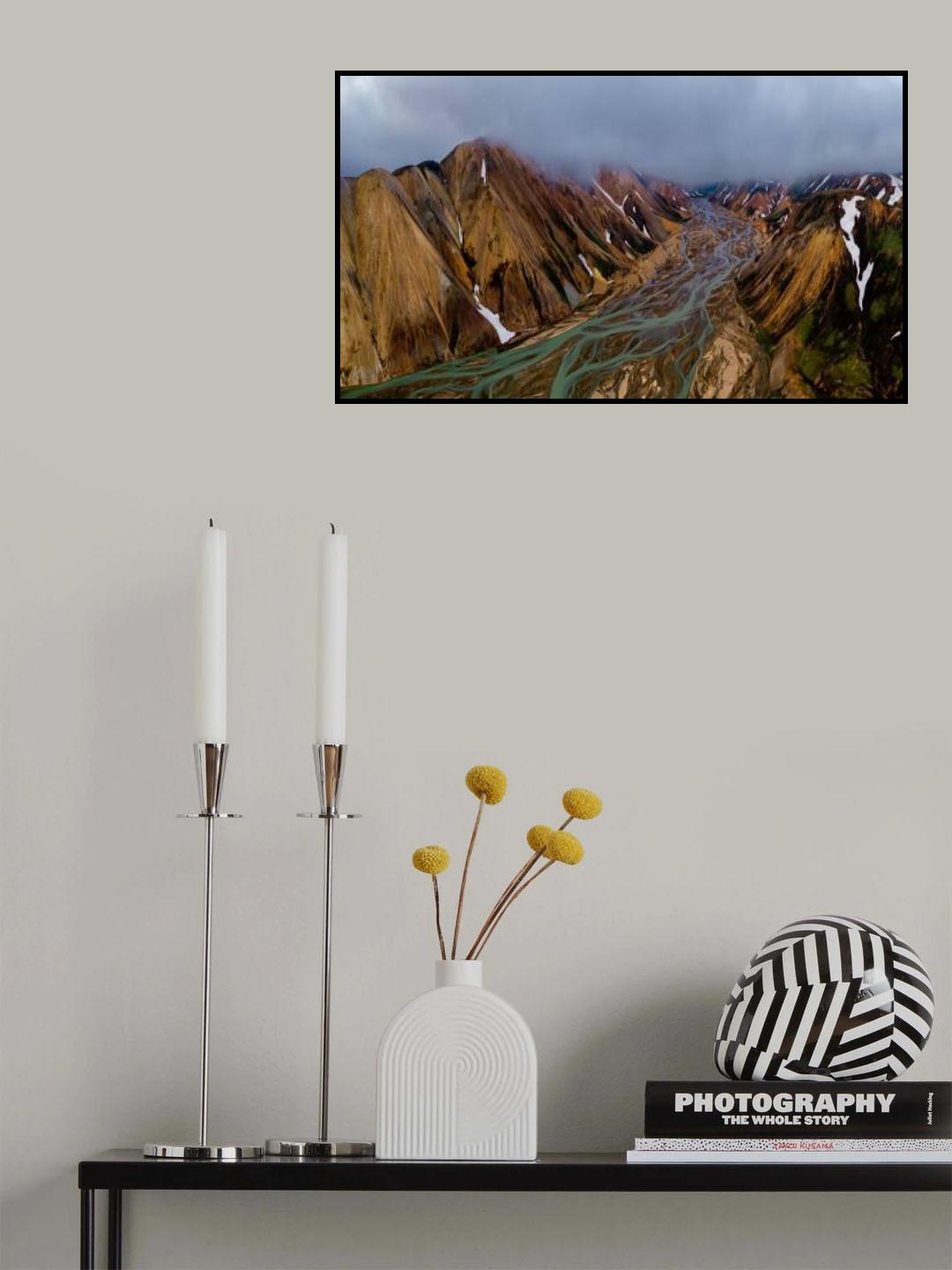 Icelandic River Poster och Canvastavla