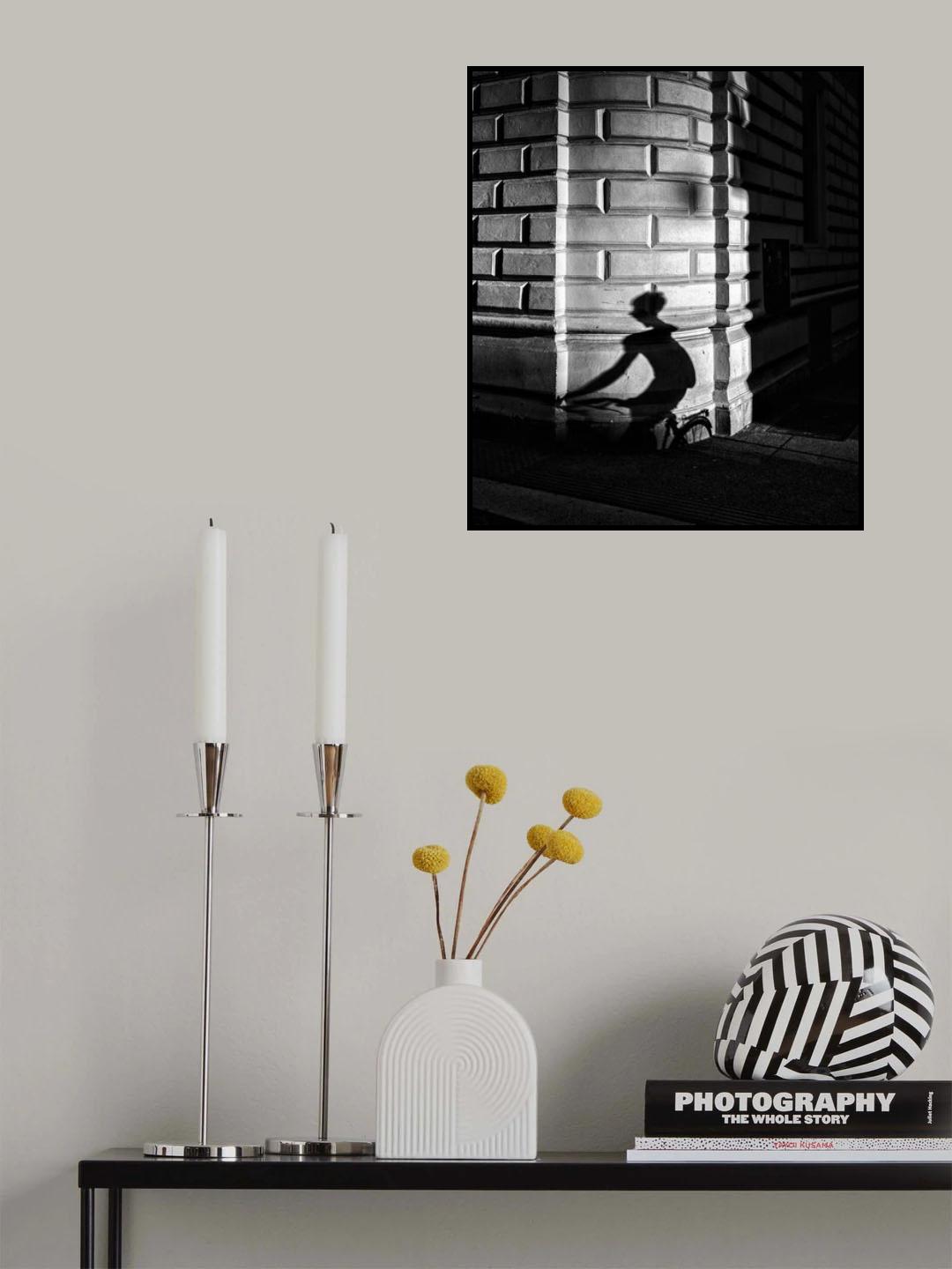 Cycling Shadow II Poster och Canvastavla