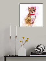 Baby Cheetah Watercolor Poster och Canvastavla