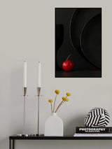 Red berry &amp; black dishes Poster och Canvastavla