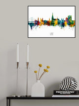 Linz Austria Skyline Poster och Canvastavla