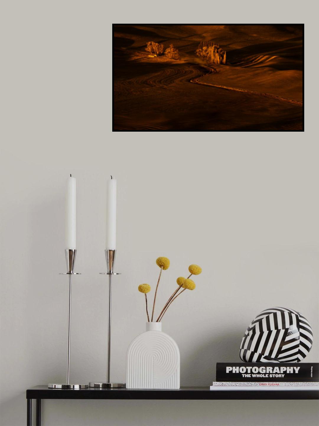 The farm at dawn Poster och Canvastavla