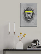Hipster lion Poster och Canvastavla