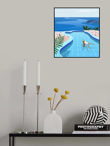 Girl in Pool Poster PL