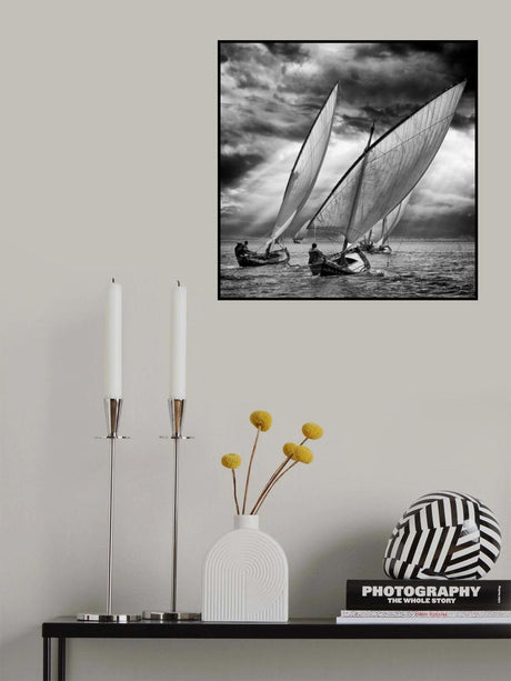 Sailboats and Light Poster och Canvastavla