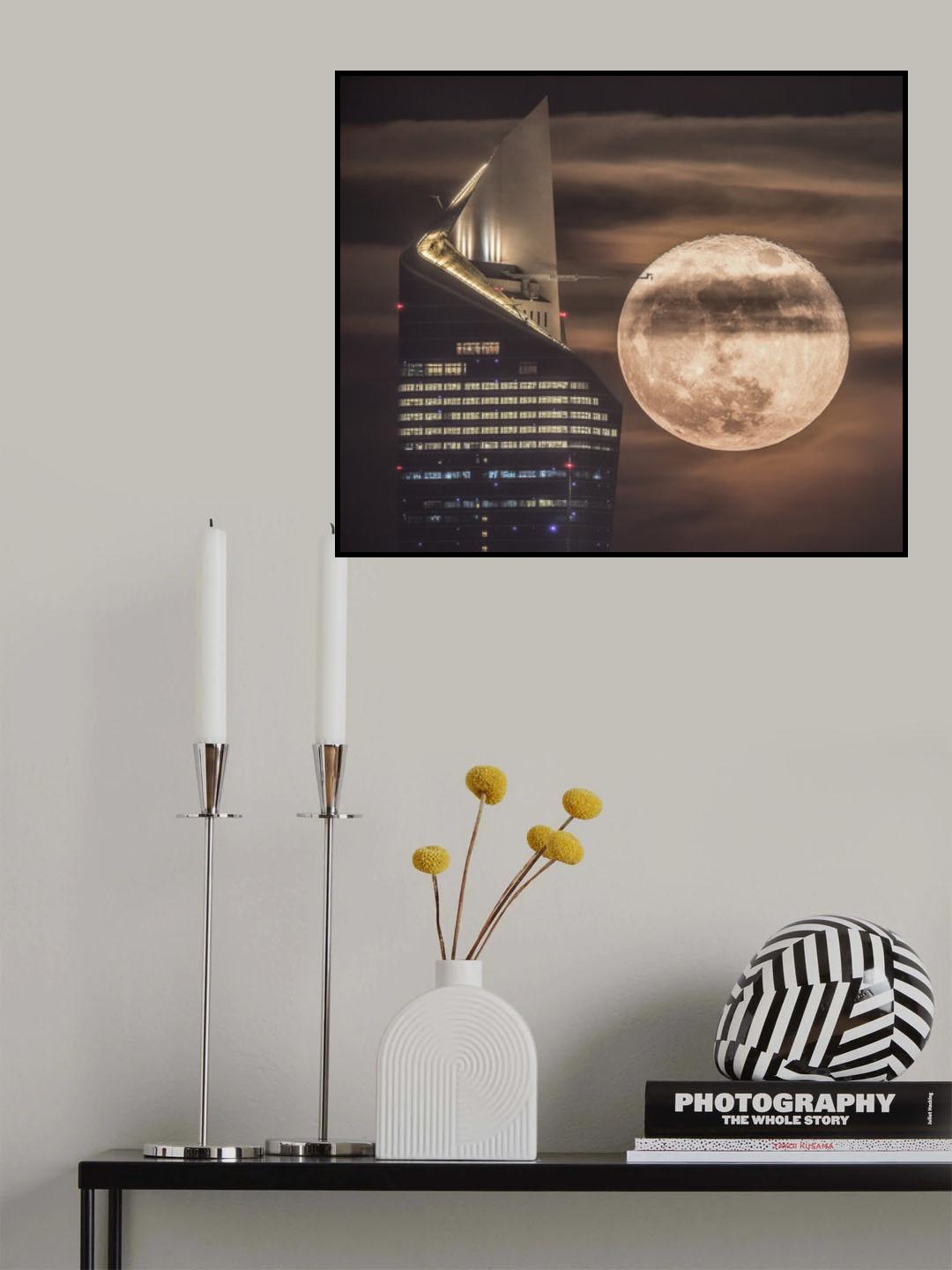 Handling The SuperMoon Poster och Canvastavla