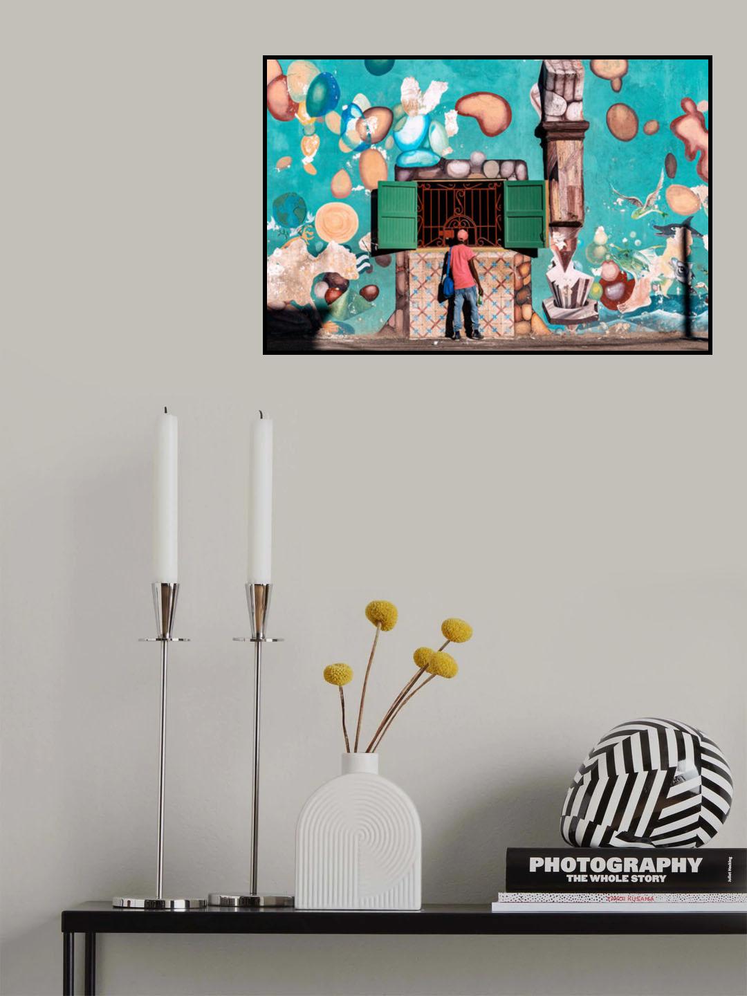 Getting something to drink Poster och Canvastavla
